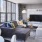 a living room with a fireplace